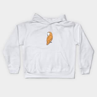 Barn Owl - brown Kids Hoodie